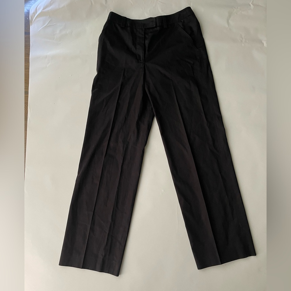 GIORGIO ARMANI Black Wide-Leg High Waisted Dress pants